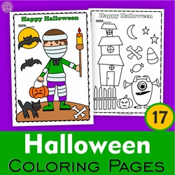 Image for Halloween Coloring Pages for Kids Printable product