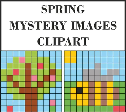 Spring Mystery Images Clipart | Pixel Art Images