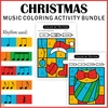 Image for Christmas Music Coloring Activities Bundle product