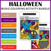 Image for Halloween Music Coloring Activities Bundle product