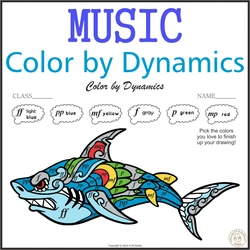 Image for Music Color by Dynamics | Shark Mandala Style product