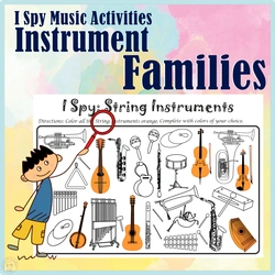 Image for I Spy Instrument Families Coloring Games product