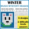 Image for Winter Music Color by Note Mystery Pictures product