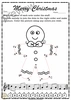 Image for Christmas Dot to Dot Note Reading Worksheets {Treble Clef} with answers product