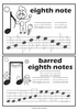Image for Music Tracing Task Cards for Easter | How to Draw Music Notes product