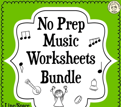 No Prep Music Worksheets Bundle