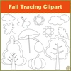 Image for Fall Tracing Clipart product