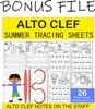 Image for Musical Tracing Worksheets Bundle for Summer product