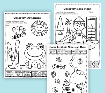 Enhancing Elementary Music Lessons with Music Coloring Pages