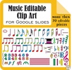 Image for Music Editable Clip Art for Google Slides product