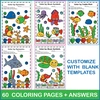 Image for Ocean Animals Music Coloring Pages & Worksheets Bundle product