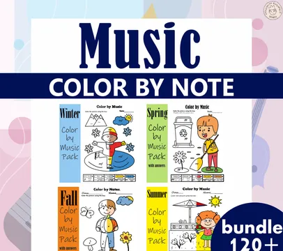 Music Color by Note Four Seasons Bundle