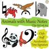 Image for Animals with Music Notes Clip Art set #4 {Music Symbols} product