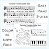 Image for Twinkle Twinkle Little Star Nursery Rhythm | Music Game & Color By Note Sheet product