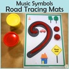 Image for Music Notes & Symbols Road Tracing Mats product