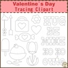 Image for Valentines Day Tracing Clipart product