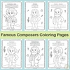 Image for Famous Composers Coloring Pages for Kids | Music History Activities product