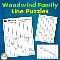 Image for Woodwind Instruments Line Puzzles product