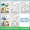Image for Ocean Animals Music Coloring Pages | Dynamics Music Worksheets product