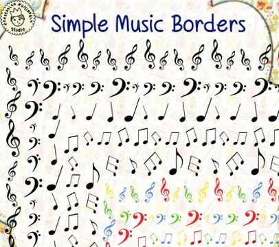 Simple Music Borders