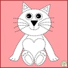 Image for Valentine`s Day Animals Tracing Clipart product