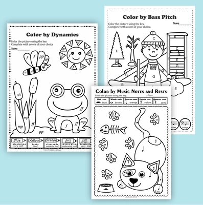 Enhancing Elementary Music Lessons with Music Coloring Pages