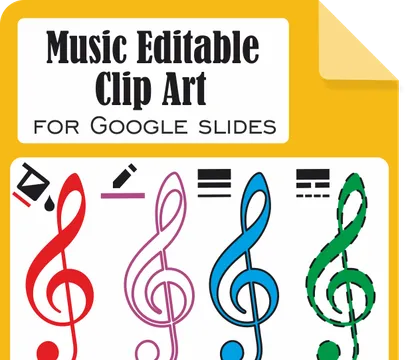 Music Editable Clip Art for Google Slides