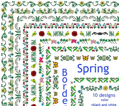 Spring Borders Clipart