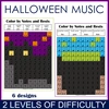 Image for Halloween Music Color by Note Mystery Pictures product