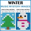 Image for Winter Music Color by Note Mystery Pictures product