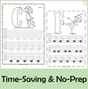 Image for Tracing Music Notes Worksheets for kids {Treble Clef} product