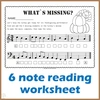 Image for Thanksgiving Music Activities - Treble & Bass Note Names product