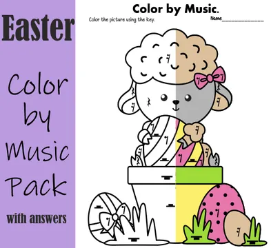 Easter Music Coloring Pages Pack