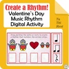 Kindergarten Valentine`s Day Music Activity | Create a Rhythm | Ta, Ti-Ti, Rest