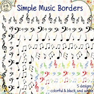 Simple Music Borders