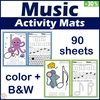 Image for Music Tracing Activities Bundle for Kids | Drawing Notes Practice product