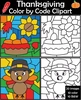 Image for Thanksgiving Color by Number Clipart product