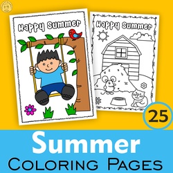 Image for Printable Summer Coloring Pages for Kids product