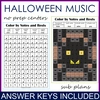 Image for Halloween Music Color by Note Mystery Pictures product