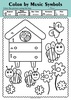 Image for Farm Animal Themed Music Symbol Coloring Sheets for Kids product