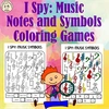I Spy Music Notes and Symbols Coloring Games