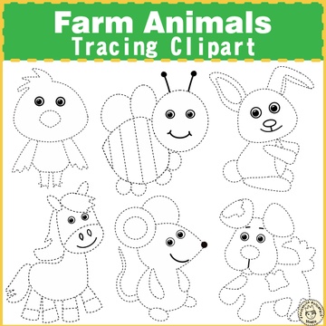 Farm Animals Tracing Images Clipart