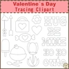 Image for Valentines Day Tracing Clipart product