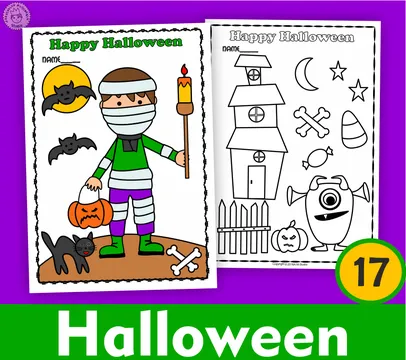 Halloween Coloring Pages for Kids Printable