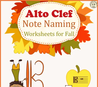 Alto Clef Note Naming Worksheets for Fall