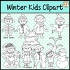 Image for Winter Kids Clipart product