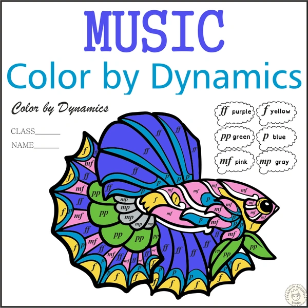Music Color by Dynamics | Betta Fish Mandala Style