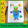 Image for St. Patrick`s Day Picture Tracing Activities for Preschoolers | Pre-handwriting product
