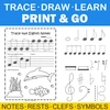 Image for Musical Tracing Worksheets Bundle for Summer product