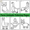 Image for Farm Animals Coloring Pages product